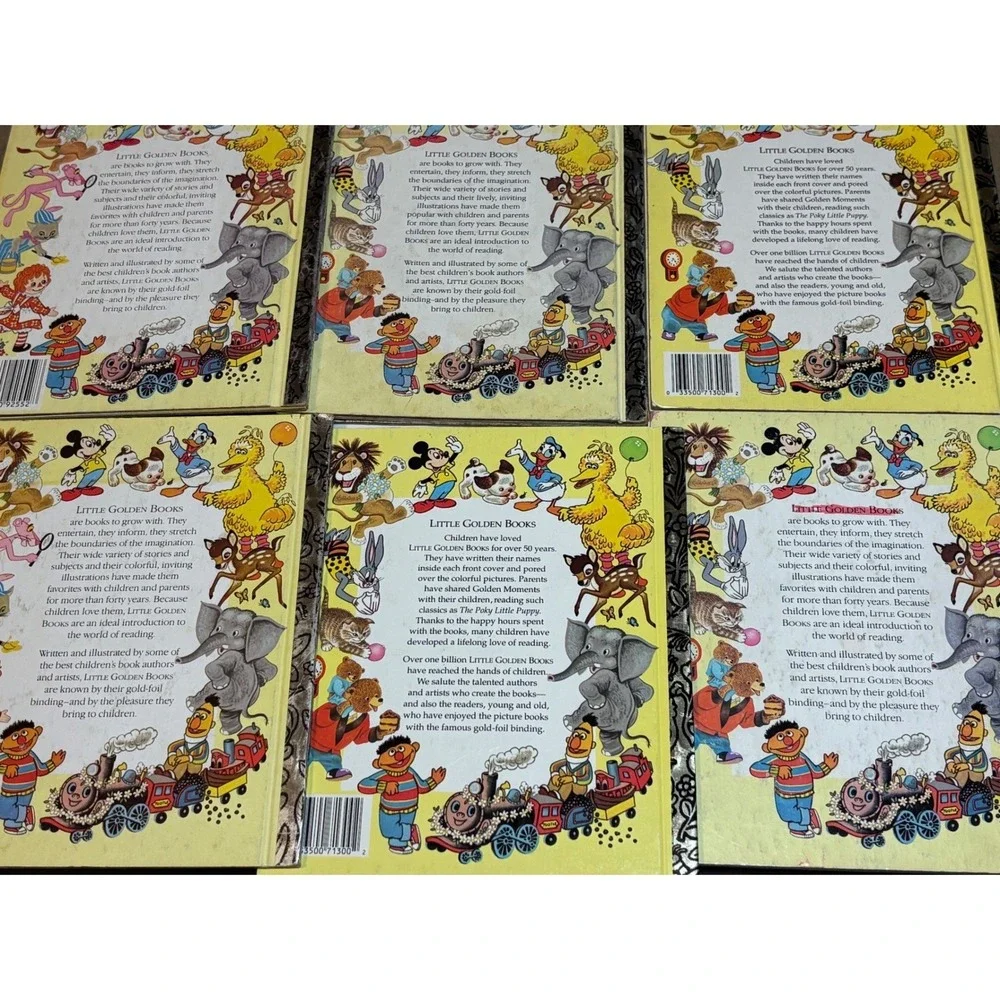 Little Golden Books Lot 6 Hymns Family Jungle Nature Boys Girls Vintage‎